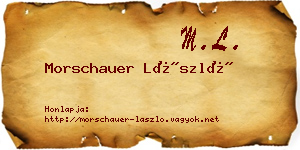 Morschauer László névjegykártya